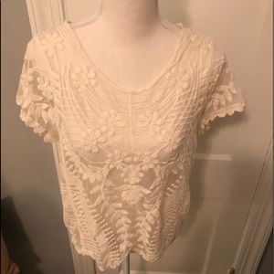 Express Crop Lace Top